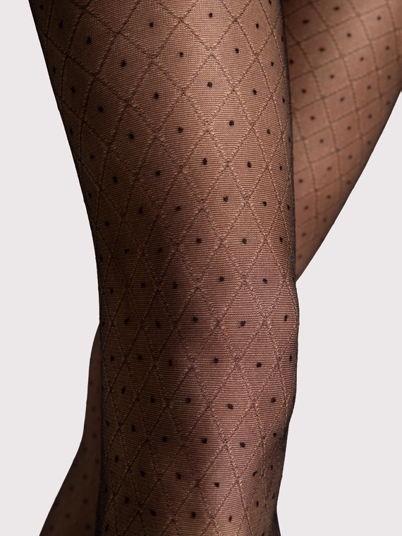 Punčochové kalhoty Fiore Maribel G6130 20 den geometrický vzor matné