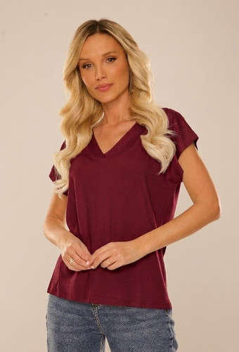 774 Vendy Dámská halenka De Lafense - viskóza, krátký rukáv