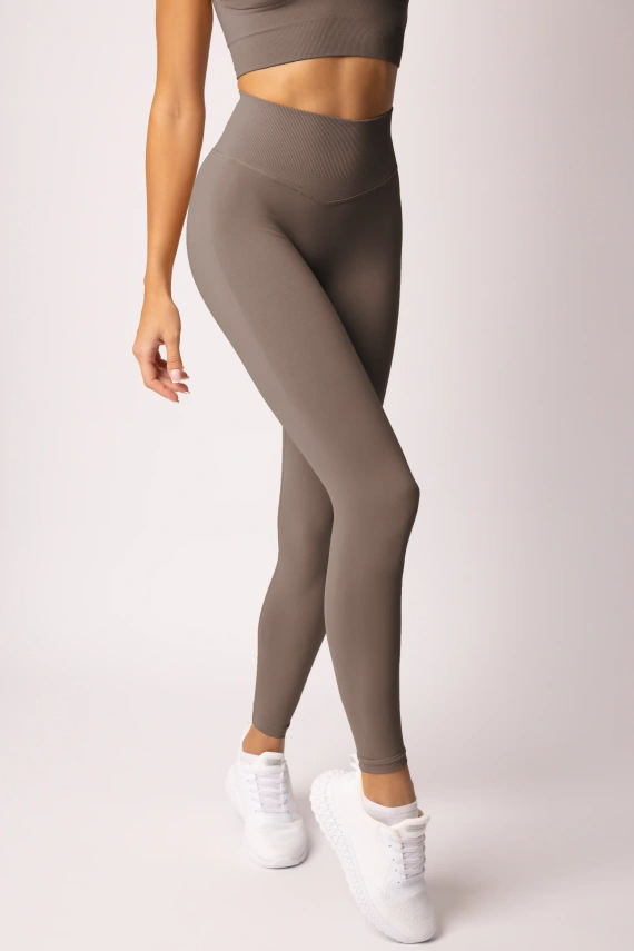 Dámské legíny SPAIO Flex Innergy 2.0 beige - bezešvé, regenerační podpora