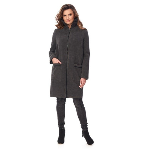 Martinez płaszcz damski, ciążowy 9fashion antracyt