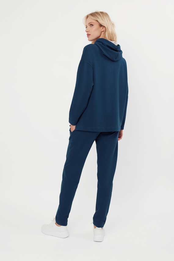 Lagos Dámská mikina s kapucí Italian Fashion - denim