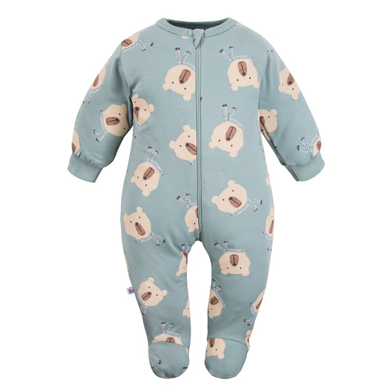 Beary Cool Eevi- šalvějový dětský župan s medvídkem, bavlna, s nožičkami