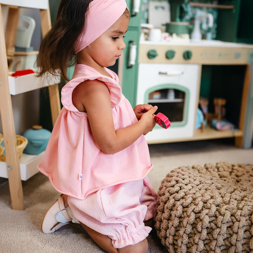 Dívčí body tunika Eevi Cherry růžová třešně bavlna