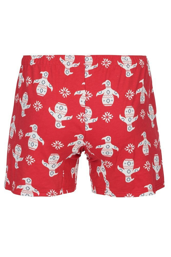 Pánské bavlněné boxerky Elmo Italian Fashion - červené