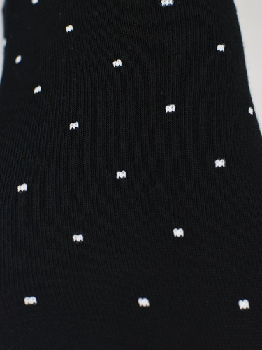 Dámské ponožky do balerín Noviti ST077 – modal, puntíky, ploché švy black