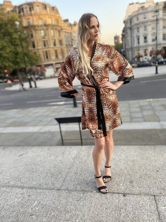 417 Valentina dámský župan Forex - béžový