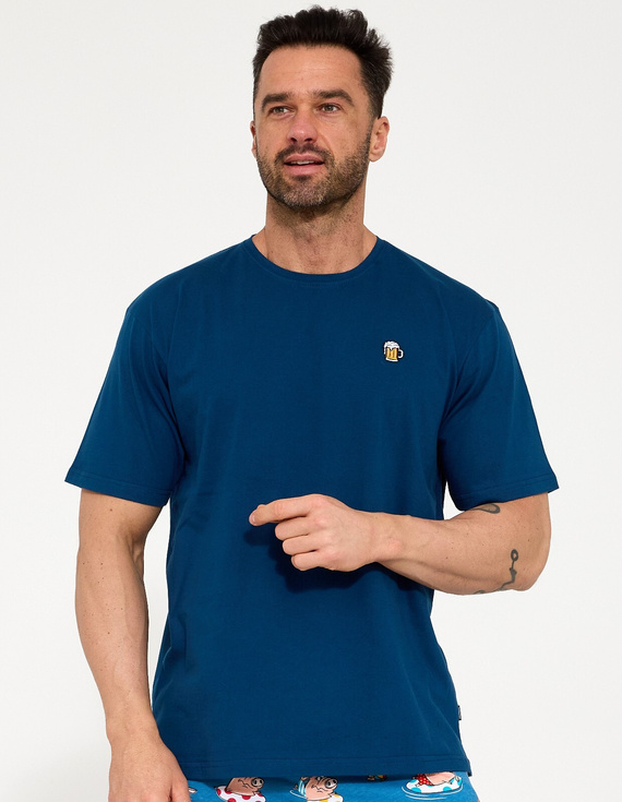 Pánské pyžamo Cornette 326/207 Beer 100% bavlna krátký rukáv