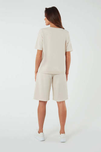 Halenka Madri s krátkými rukávy Italian Fashion - béžová