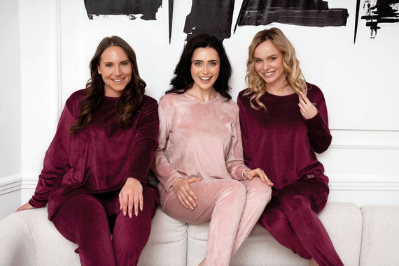 Akara Dámská souprava Italian Fashion - pudrově růžová