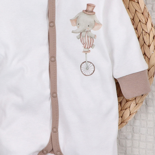 ABN-5586 Circus Baby Pajac Nini - 100% organická bavlna, antialergenní, polská výroba