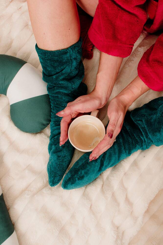 553/554 Ponožky na spaní Wellsoft Smooth De Lafense - zelené