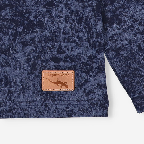 KAR-1021 Chlapecká blůza s dlouhými rukávy Lagarto Verde navy blue - bavlna s elastanem, polská výroba
