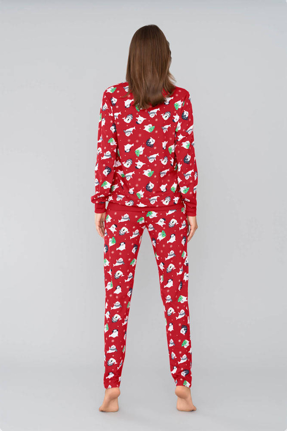 Koda Dámské pyžamo Italian Fashion-print červené