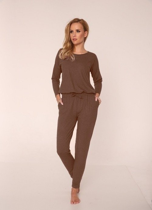 305 Paula Dámský pyžamový kostým - Mocca