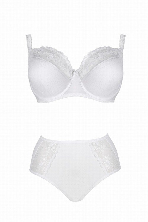 112 Polovyztužená podprsenka Lupoline - bílá