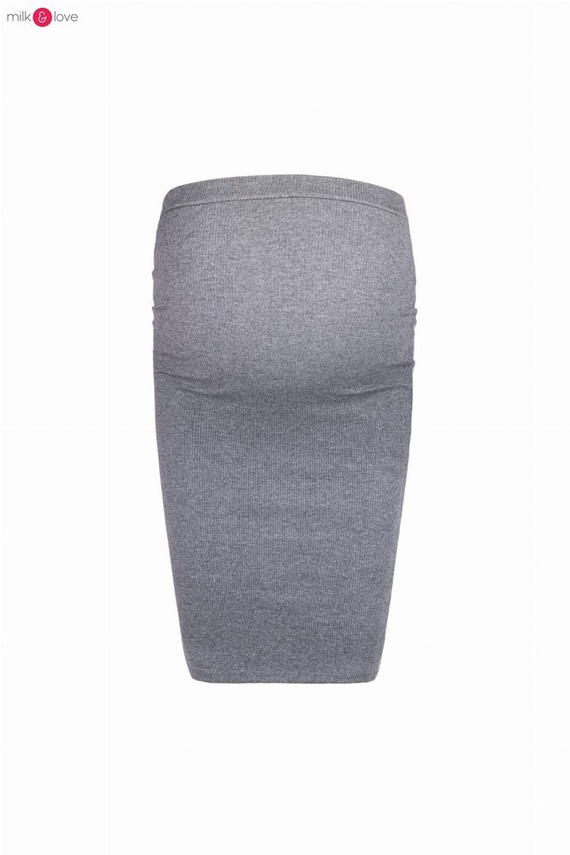 Spódnica ciążowa Tummy z dzianiny w prążki Milk&Love jasny melanż