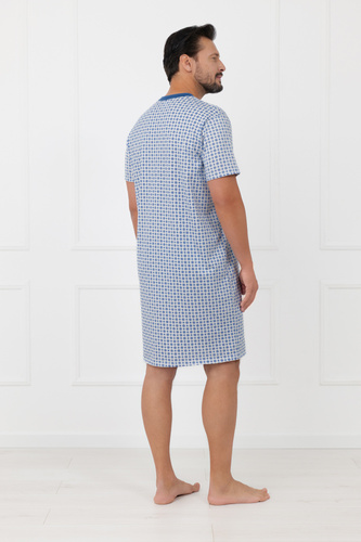 Pánská noční košile Niger Italian Fashion 100% bavlna krátký rukáv