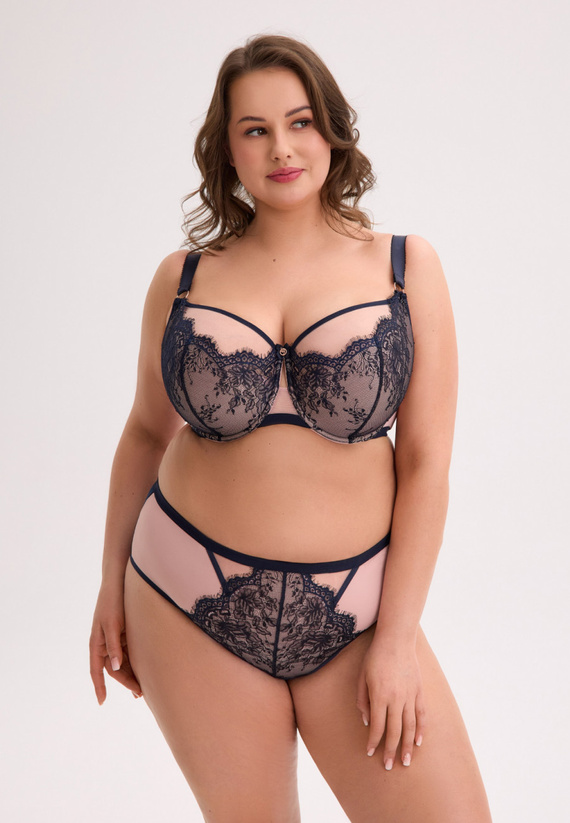 Gaia BS 1273 Aina Maxi tmavě modrá – polovyztužená podprsenka pro velké poprsí