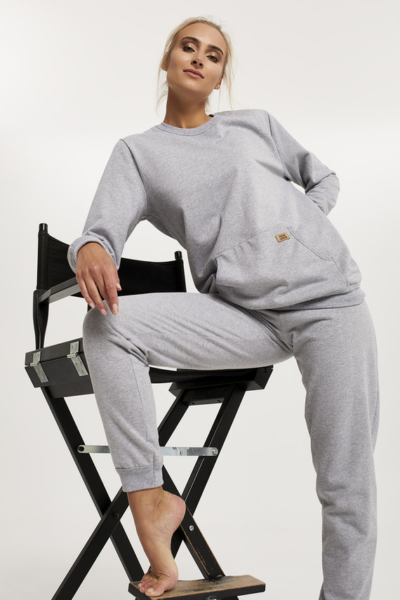 Dámská dlouhá souprava Fox. rukáv, délka. kalhoty Italian Fashion - melange