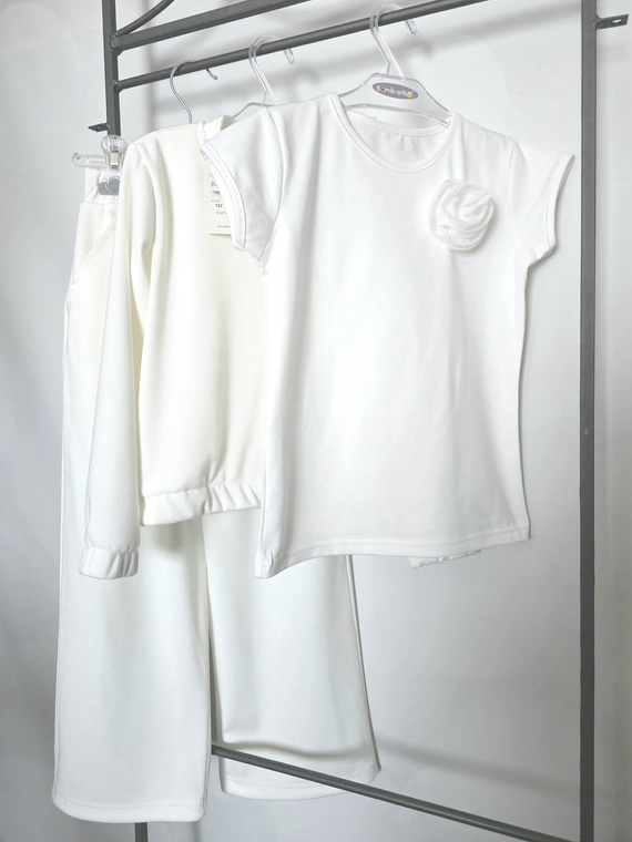 Dívčí halenka Róża Bambarillo jersey s tylovou růží