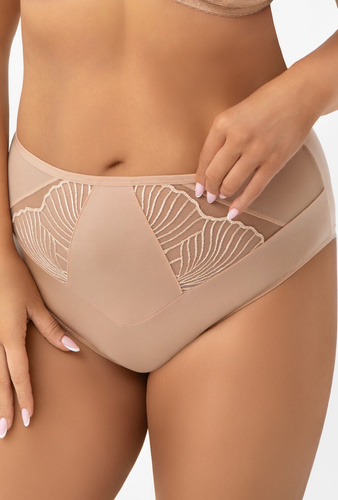 Kalhotky Lotta F007 Gorsenia – vyšší pas, mikrovlákno a výšivka