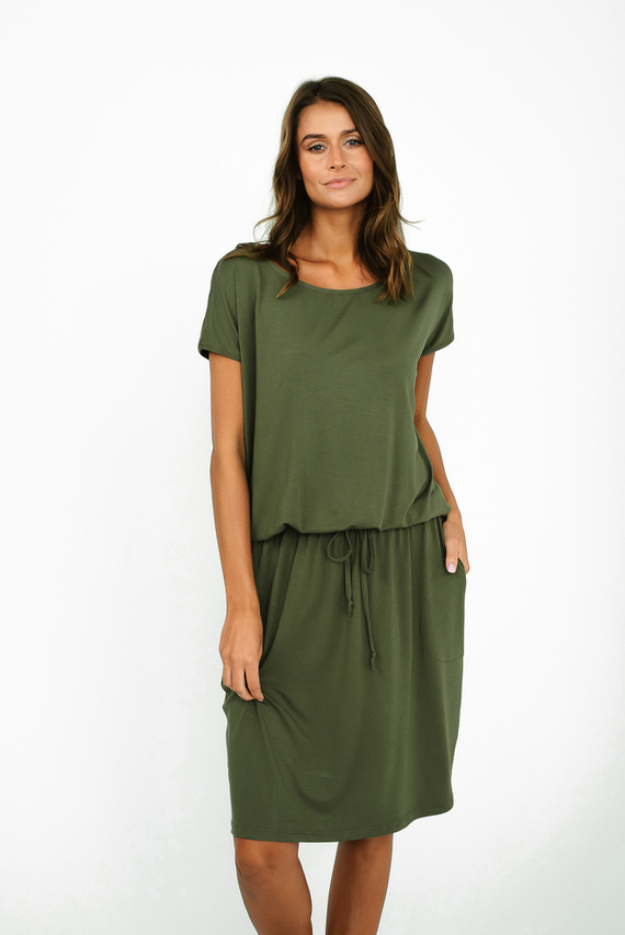 Paramo Dámské šaty Italian Fashion - khaki