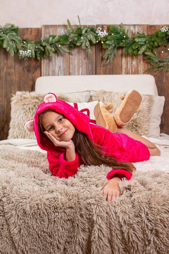 730 Serena Forex Dětský župan - malinový