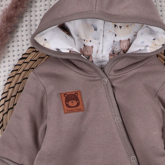 Dětský overal Nini Balloon Friends Organic – zateplený, 100% bio bavlna