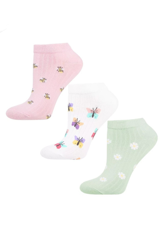 Dámské ponožky Moraj CSD240-145 - bavlněné, pohodlné, náhodný vzor