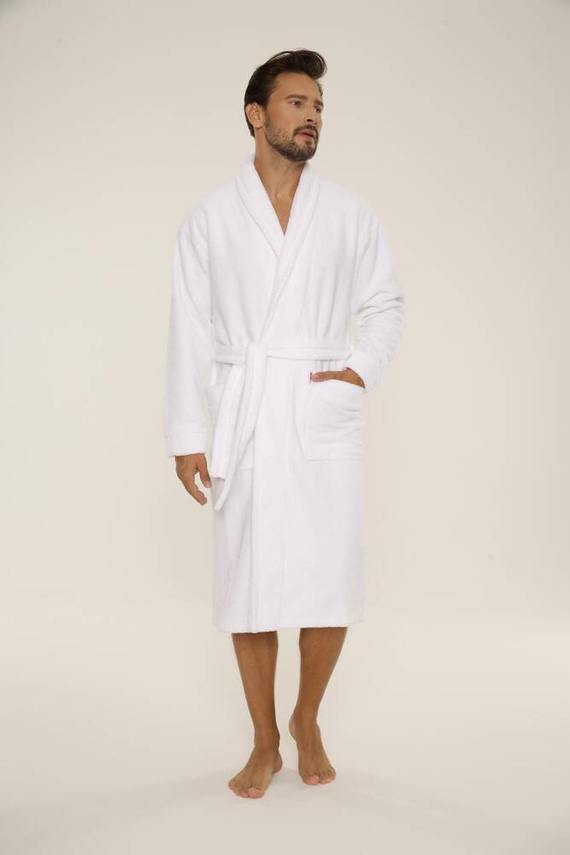 735 Manuele pánský župan De Lafense - bílý