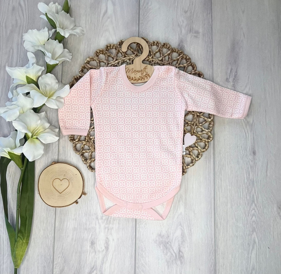 Mamatti kojenecké body BD15926 bavlna dlouhý rukáv květiny