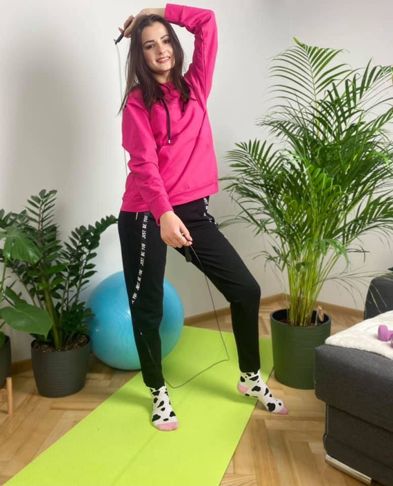 496 Dámské tepláky Just Forex - amaranth