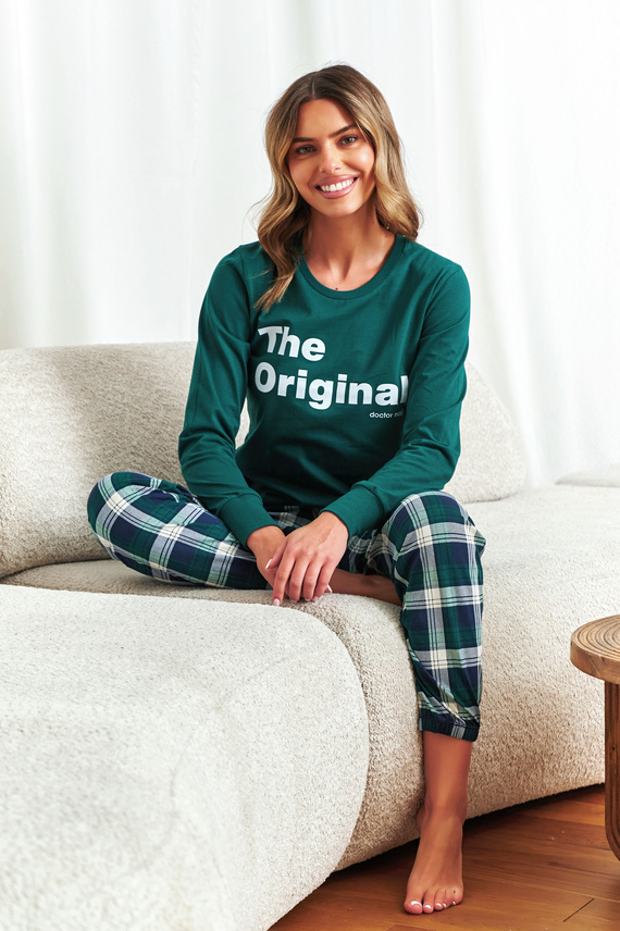 7340 Doctor Nap - dámské pyžamo "The Original" | 100% bavlna, polská výroba - smaragdová barva