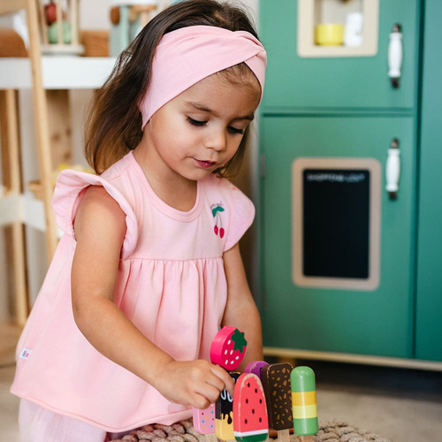 Dívčí body tunika Eevi Cherry růžová třešně bavlna