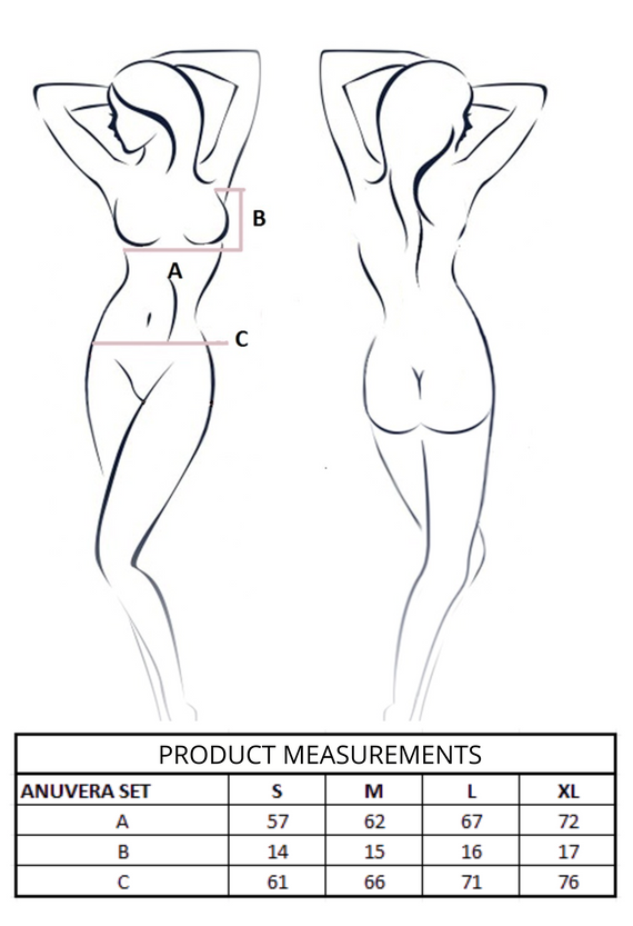 Anuvera Set Black Passion black - elegantní souprava spodního prádla pro ženy