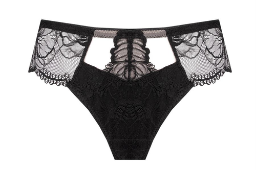 Kalhotky Unikat Belem černé krajkové pohodlné elegantní