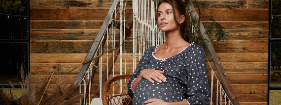 Noční košile Antilia s 3/4 rukávy Italian Fashion - potisk