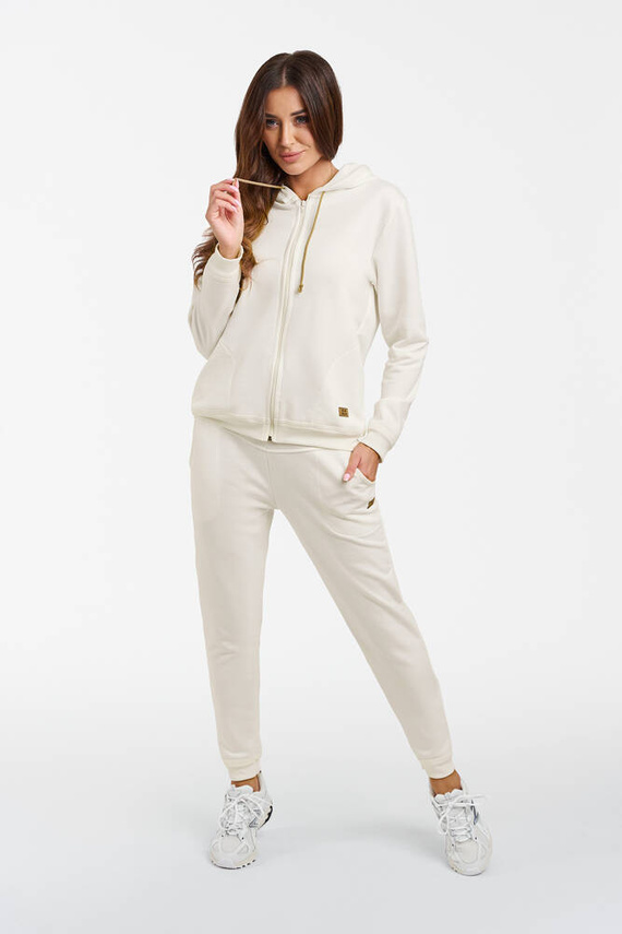 Halenka Roma s kapucí Italian Fashion - ecru