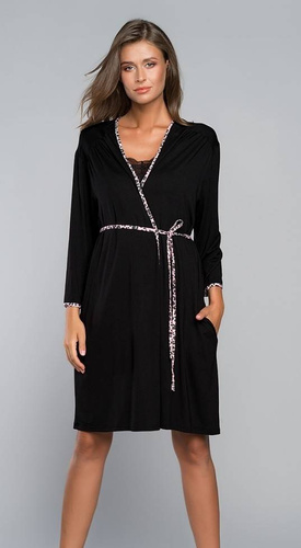 Eila Bis Župan s 3/4 rukávy Italian Fashion - leopardí potisk