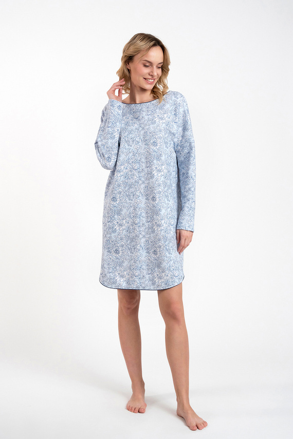 Noční košile Gracjela Italian Fashion - modrý potisk