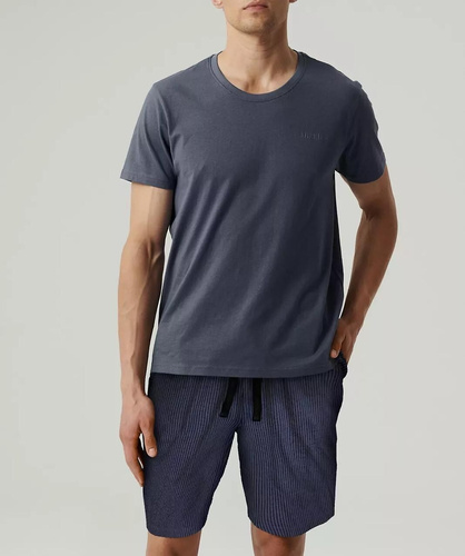 Atlantic NMP-381 pánské letní pyžamo bavlna peach effect