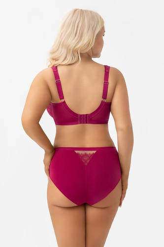 Kalhotky vysoký pas F006 Dayana Gorsenia růžové tyl krajka