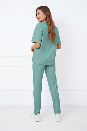 Caro Halenka s krátkým rukávem Italian Fashion - šalvějová