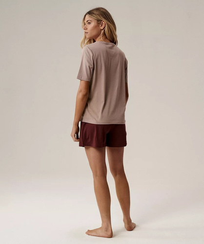 Dámské pyžamo Atlantic NLP-498E béžové - bavlněné, pohodlné a elegantní