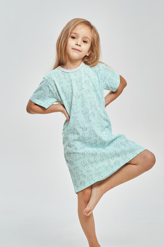 Dívčí noční košile 3547 Arleta Taro 100% bavlna tyrkysová