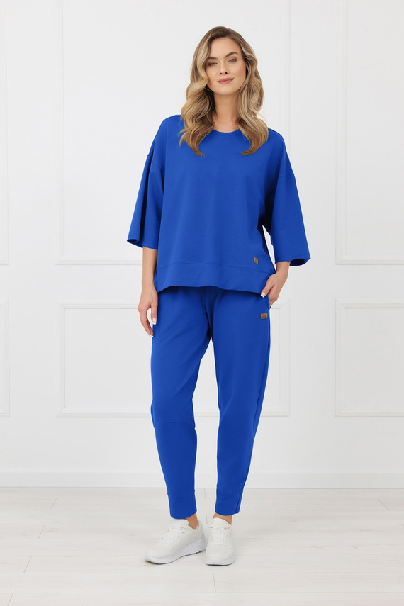 Tepláky Kaori Italian Fashion bavlna-kobalt