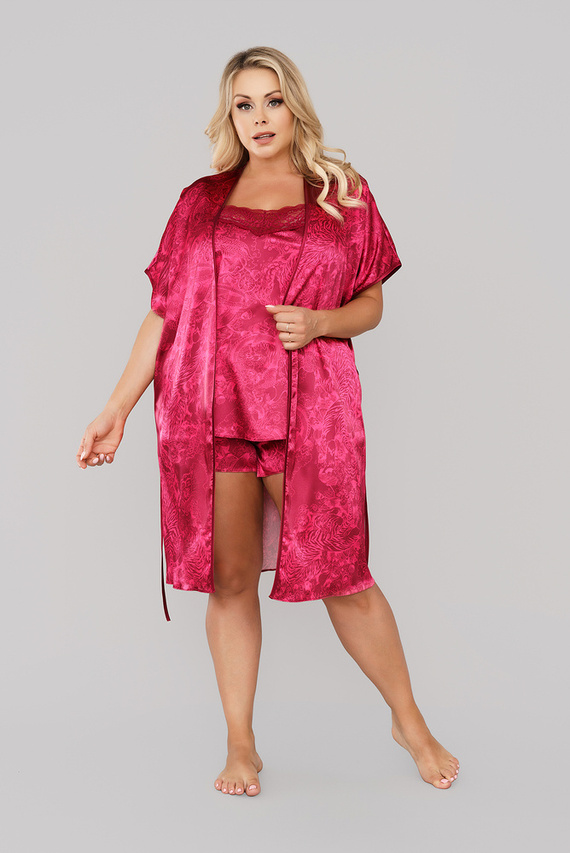 Impresja Dámský župan Italian Fashion burgundy