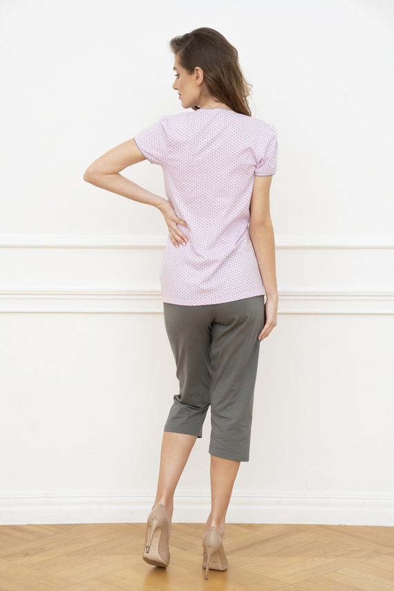 Felicita dámské pyžamo s krátkým rukávem - růžové