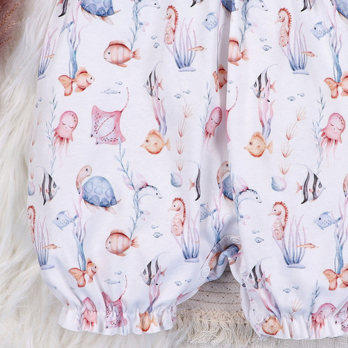 ABN-5481 Dětská kombinéza Underwater World Nini - organická bavlna, krátký rukáv