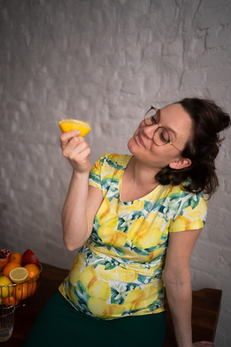 Těhotenská a kojící halenka Milk Shirt citron Milk & Love
